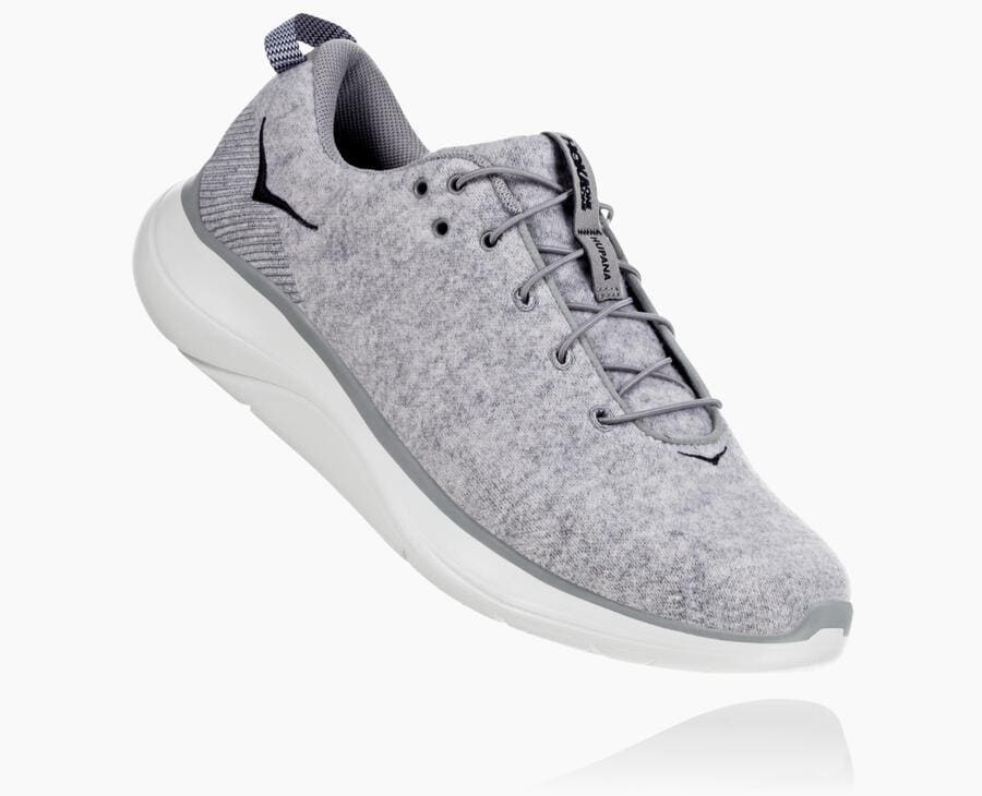 Hoka One One Tenisky Panske Siva - Hupana Flow Wool - 64907-WZIO